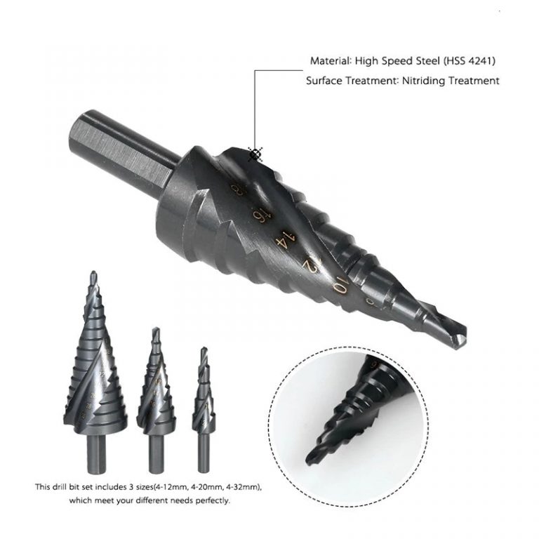 HSS High Speed Steel Cobalt Step Stepped Drill Bit High speed steel